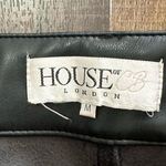 House Of CB  Cora Black Matte Vegan Leather Stretch Pants Size Medium Photo 3