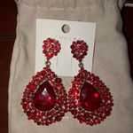 Red Australian Clay Earrings Photo 1