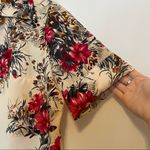 Vintage 70s Floral Short Sleeve Blouse Button Photo 11