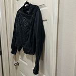 BLANK NYC snakeskin faux leather moto jacket black size medium Photo 4