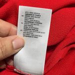 Sandro Paris Women's Rayon Blend Lace Lace Crewneck Red Keyhole Blouse Size 1 Photo 4