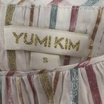 Yumi Kim  Metallic Stripe Sleeveless Dress Small Photo 5