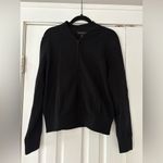 Banana Republic  Lenzing Classic Black Knit Bomber Jacket Size Large NWT Photo 1