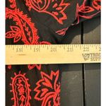 Chico's  3 US XL Womens Black Red Embroidered Beaded Jacket Paisley Holiday Photo 7