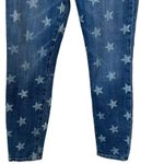 Current/Elliott Current Elliot The Stiletto White Star Print 80’s Ankle Skinny Jeans Photo 2