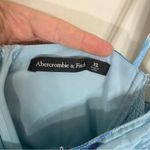 Abercrombie & Fitch Abercrombie Tiered Ruched Babydoll Maxi Dress Blue Floral XL Photo 7