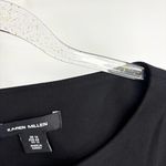Karen Millen  Black Dress Sheath Long Sleeve Size 12 Photo 4