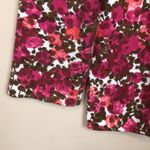 Garnet Hill Women’s Floral Print Knit Button-Up 7/8 Sleeve Cardigan Sweater Photo 4