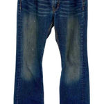 BKE Denim Culture Boot Jeans Womens 28 x 31.5 Distressed Raw Hem Fade Wash Photo 0