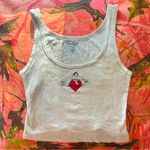 Brandy Melville rare cupid “in the mood for love” white heart graphic print tank top Photo 0