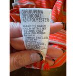 James Perse Standard Tank Top Women Medium Red Striped Racerback Top Athleisure Photo 8