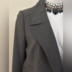 Ann Taylor Gray Crop Blazer Double Breasted Small Pockets Sz 8. Thick Material. Photo 2