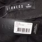 LIONESS La Quinta Linen Blend Pleated Pants Medium Women’s Black Photo 3