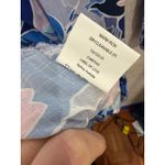 LABEL OF LOVE Blue Pink Floral Bell Sleeve Coverup Mini Dress Size S Retro Boho Photo 1