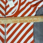 Maeve Anthropologie  XS Scoop-Neck Top Front Zip Crop Stripe Summer Trendy‎ New Photo 6