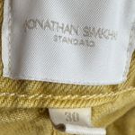 Jonathan Simkhai Distressed Yellow Jean Shorts Tan Size 30 Photo 7