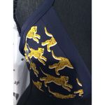 Boden Cheeta Bikini Top Size 6 Navy Blue Halterneck Photo 4