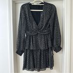 Lulus  Tell You I Love You Black Floral Long Sleeve Dress, Size S Photo 5