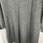 Lands End Women Mock Neck Cable Knit Sweater Dress Gray Long Sleeve Size L 14 16 Size L Photo 11