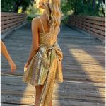 Boutique Gold Princess Sequined Mini Dress (Mondressy) Photo 3