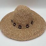 PARKS Mickey Mouse Hat Floppy Straw Natural Sun Disney World Beach Tan Photo 1