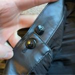 ZARA  Black Pleated Vegan Leather Wrap Midi Skirt XS Photo 4