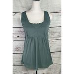 Apostrophe  Women's Small Tank Top Green Lace V-Neck‎ Stretch Double Layer Photo 10