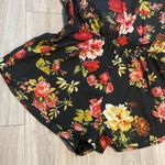 Women’s Small Floral Romper | Anthropologie Ambiance | Stylish & Fun Black Photo 4