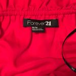 Forever 21 Red Strapless Mini Dress With Flowy Ruffled Bodice Size Medium Photo 9