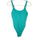 Shade & Shore NWT Womens Square Neck Pucker High Leg One Piece Swimsuit Size S Photo 2