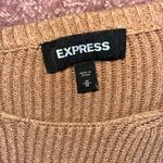EXPRESS Women’s Light Brown Sweater Size Medium Thick Cute Sweaters Photo 3