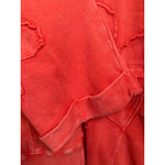 easel Flower Patch Mineral Washed Terry Knit Boho Red Size S Photo 5