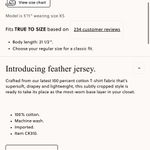 J.Crew  Feather jersey cropped T-shirt Photo 2