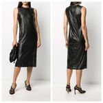 No 21 Crystal Embellished Faux Leather Dress Size undefined Photo 1