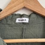 Vitamin A  Playa Romper Linen Green Size Small Photo 2