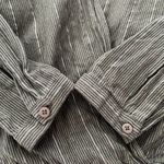 Lilla P Faux Wrap Blouson Long Sleeve Striped Top, Sz S Photo 9