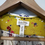 Anthropologie MEADOW RUE BON VOYAGE WRAP TOP CREAM YELLOW FLORAL BLOUSE Size 2 Photo 8