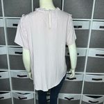 Bohme  Ruffle Short Sleeve Top in Rose Size Small Photo 1