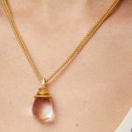Julie Vos Gold and Clear Necklace Photo 0