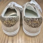 Madewell Sidewalk Low Top Tan Suede Glitter Casual Sneakers Photo 2