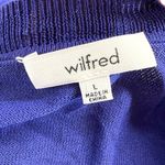 Wilfred Blue Knit Short Sleeve Side Slit Top Size Large Photo 7