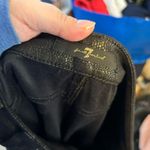 7 For All Mankind  BLACK COATED ANKLE PANTS Photo 2