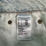 American Eagle sz 8 SHORT Light Wash Super High Waist Festival Denim Mini Skirt Photo 3