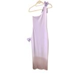 Meshki Hallie One Shoulder Bow Maxi Dress Lilac Purple X-Small Photo 3
