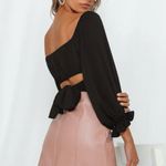 Hello Molly NWOT Perfect Cabrioles Crop Top Black Photo 1