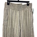 Maurice's Maurice’s high rise striped linen blend wide leg pull on pants with pockets 716 Photo 4