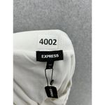 EXPRESS  Women's Pull On Skirt Solid White Size XL Lined Pleated Circle Scalloped Photo 6