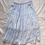 White blue floral long skirt Photo 0