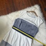 Sandra Darren Textured Striped Sheath Dress Sleeveless by Size 8 Photo 7