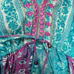 Boho Kaftan style silk dress 🩷🩵💜❤️ Purple Size L Photo 1